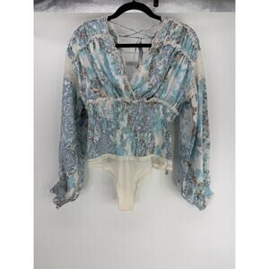 NWT free people intimately smocked worth the wait bodysuit